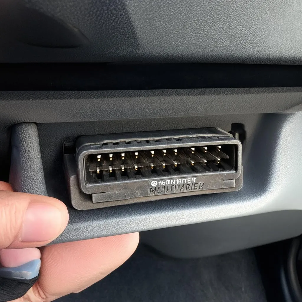 OBD plug location on a 2006 Mercury Mountaineer