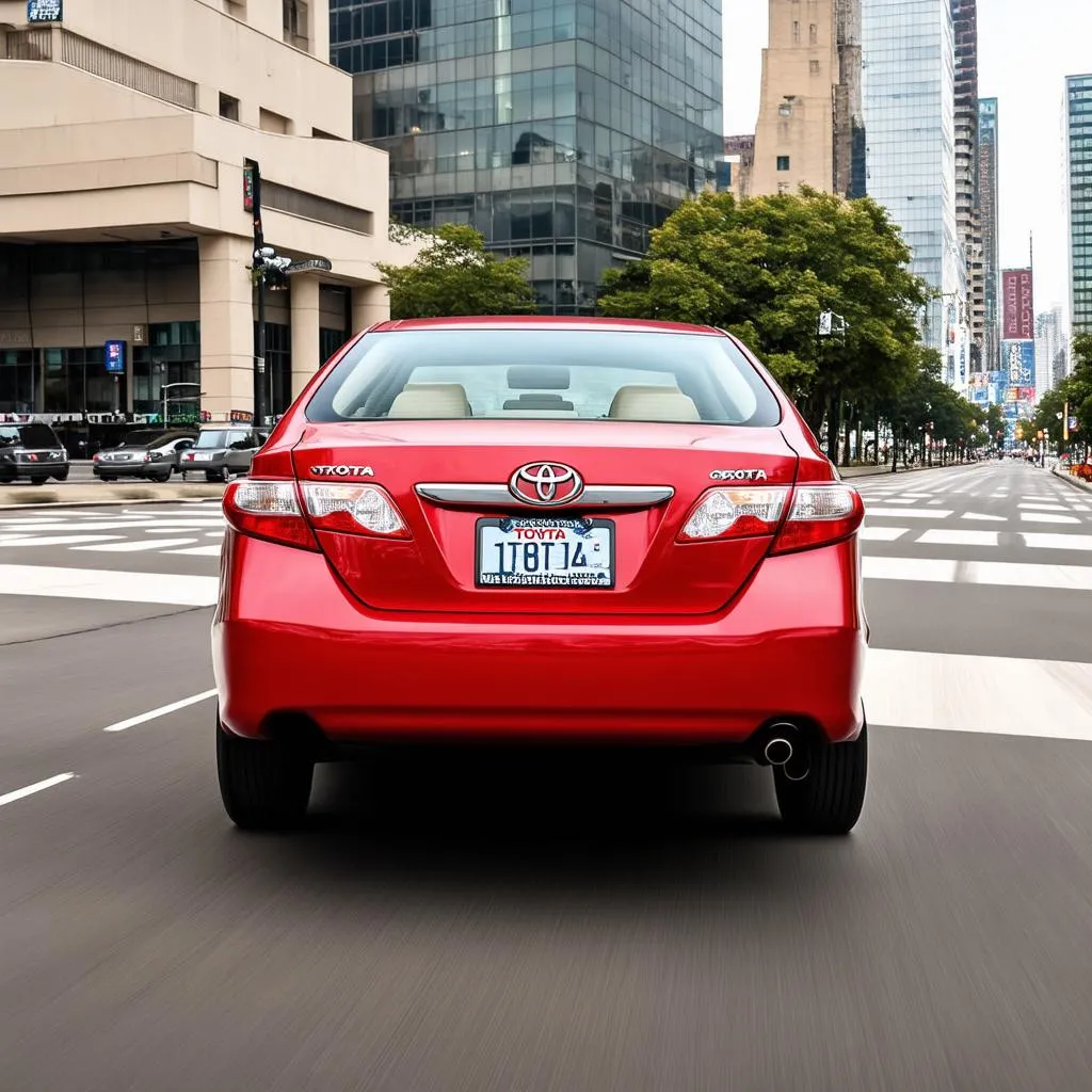 Toyota Camry city driving