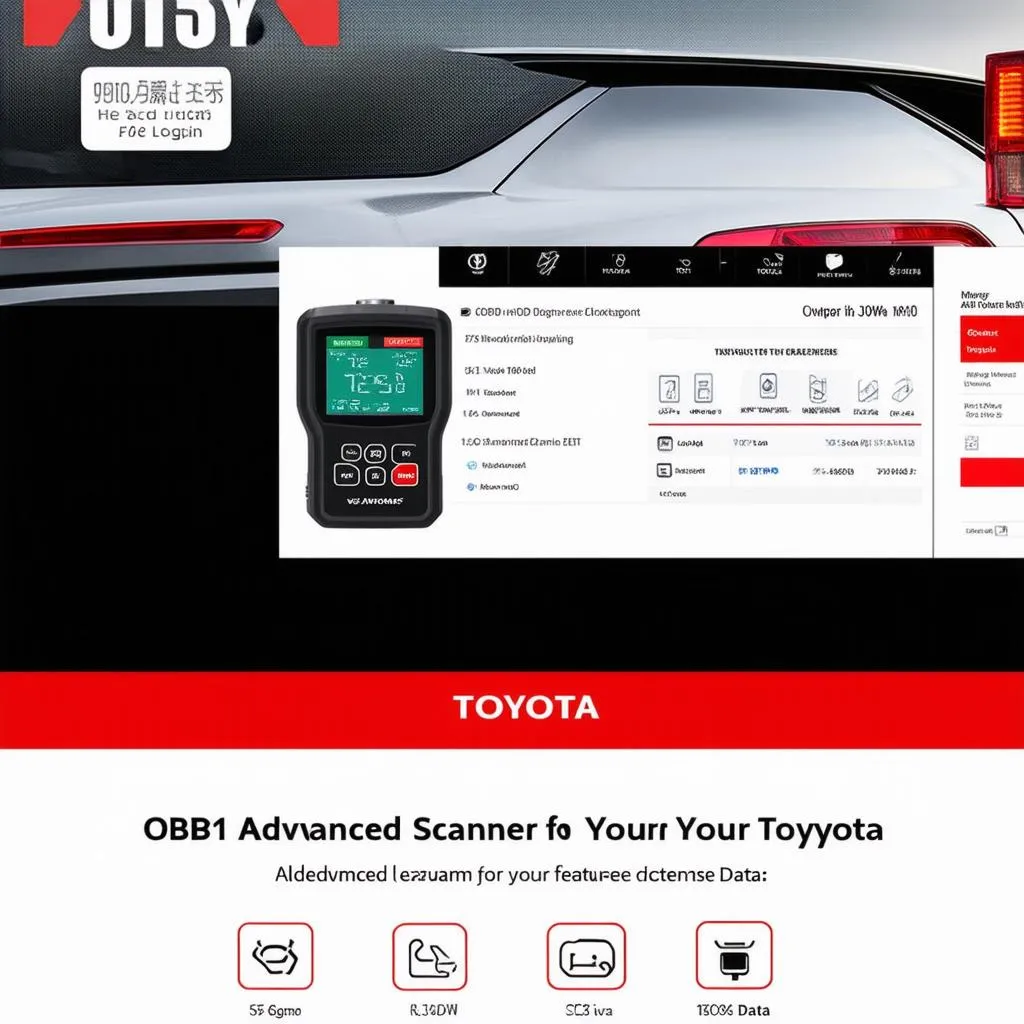 Scanner OBD1 avancé pour Toyota