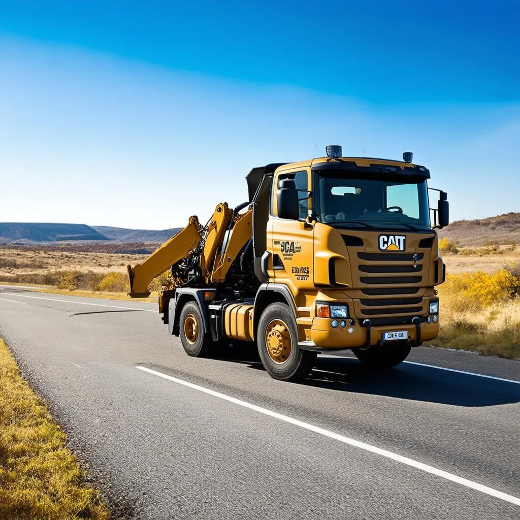 CAT 3126 on the road