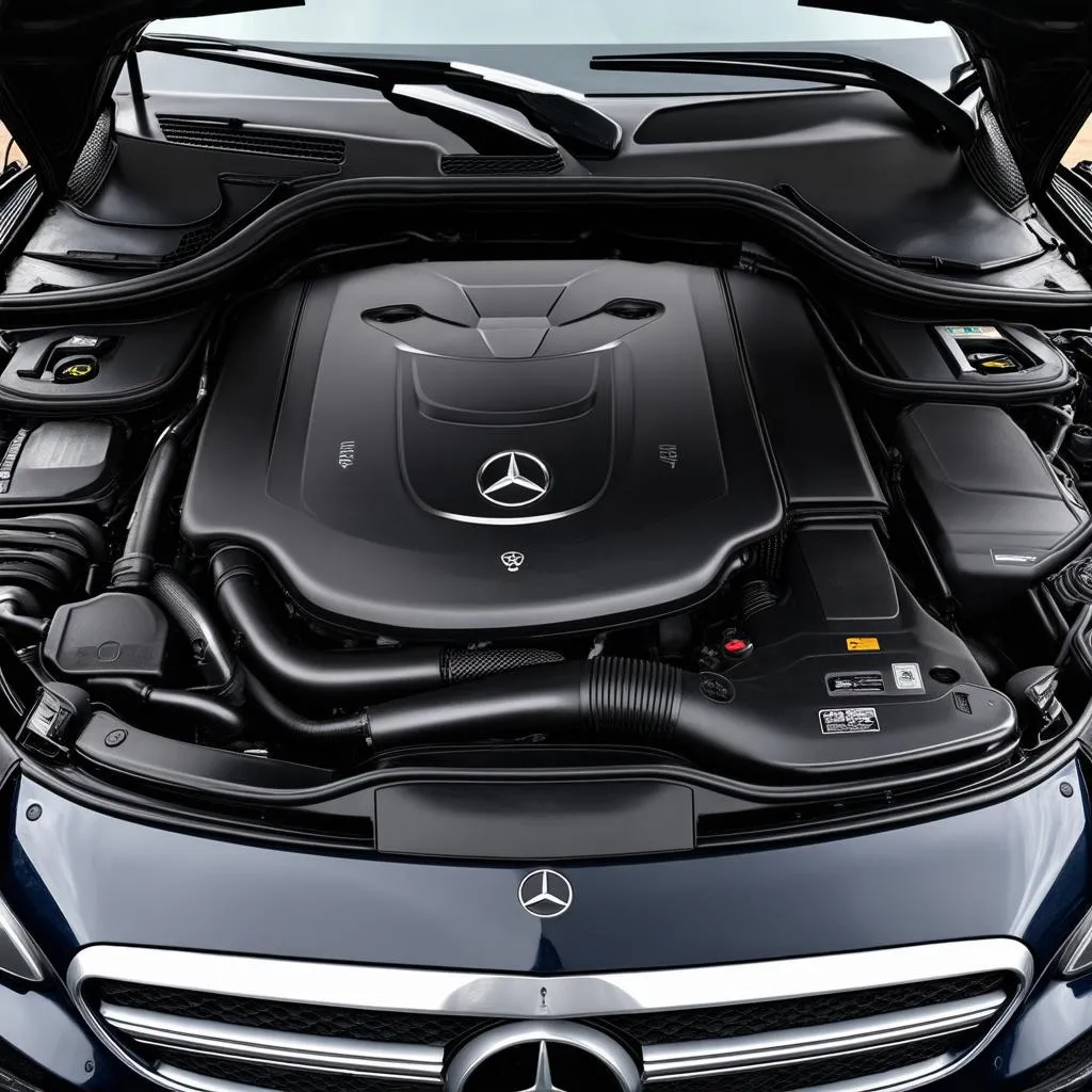 Mercedes C300 Engine Bay