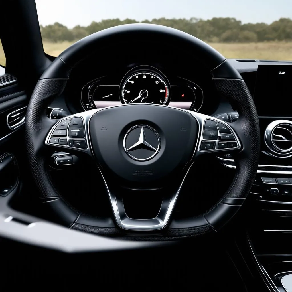 Mercedes C300 steering wheel