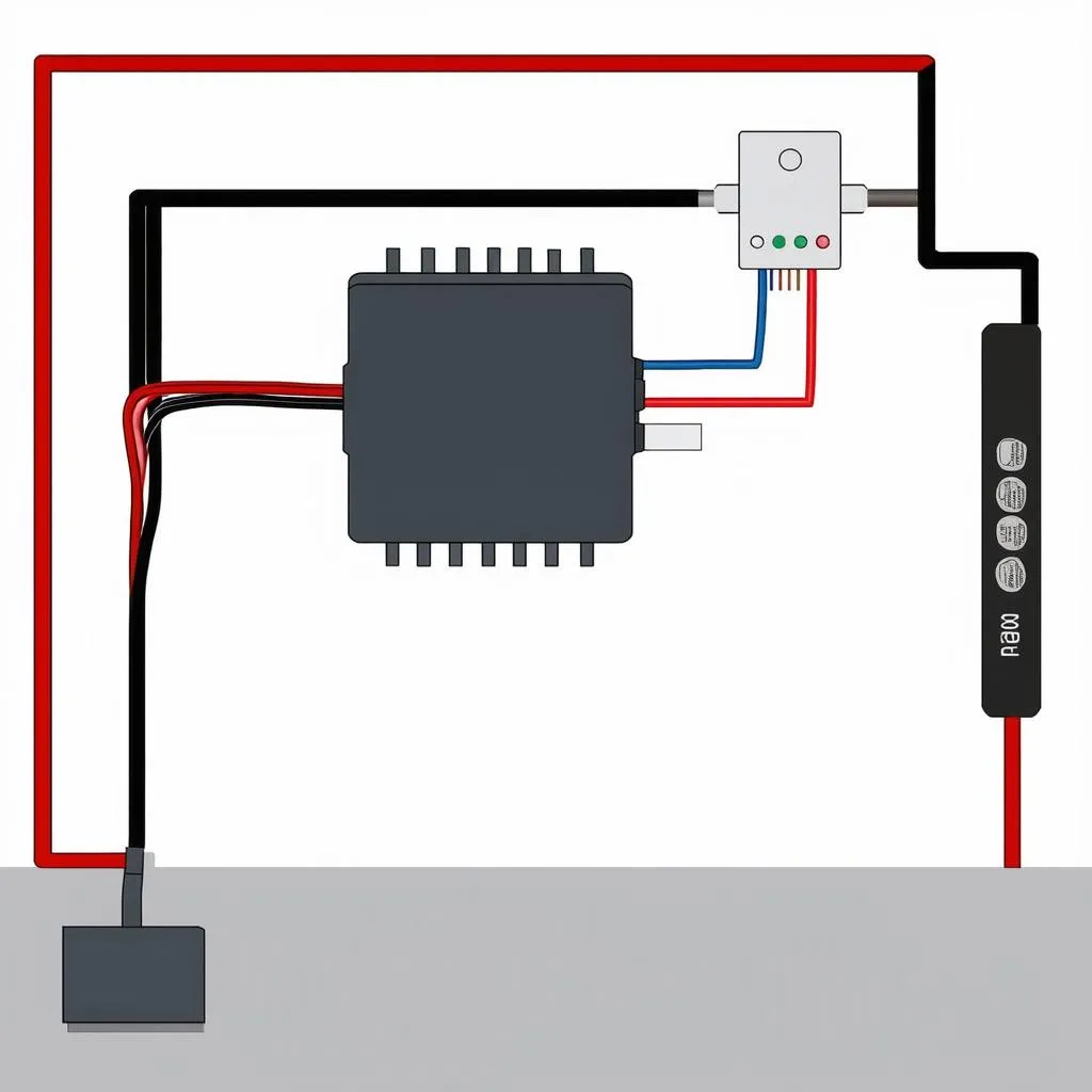 Diagramme de câblage du moteur du ventilateur de climatisation