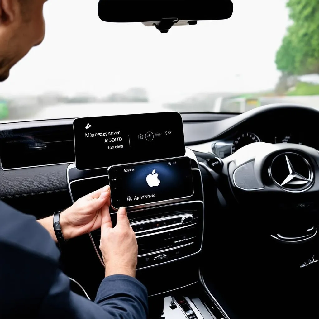 Installing Apple CarPlay OBD Mercedes