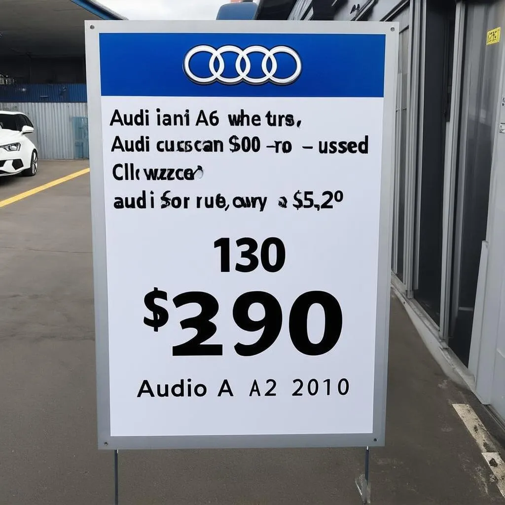 Le prix d'une Audi A4 2010