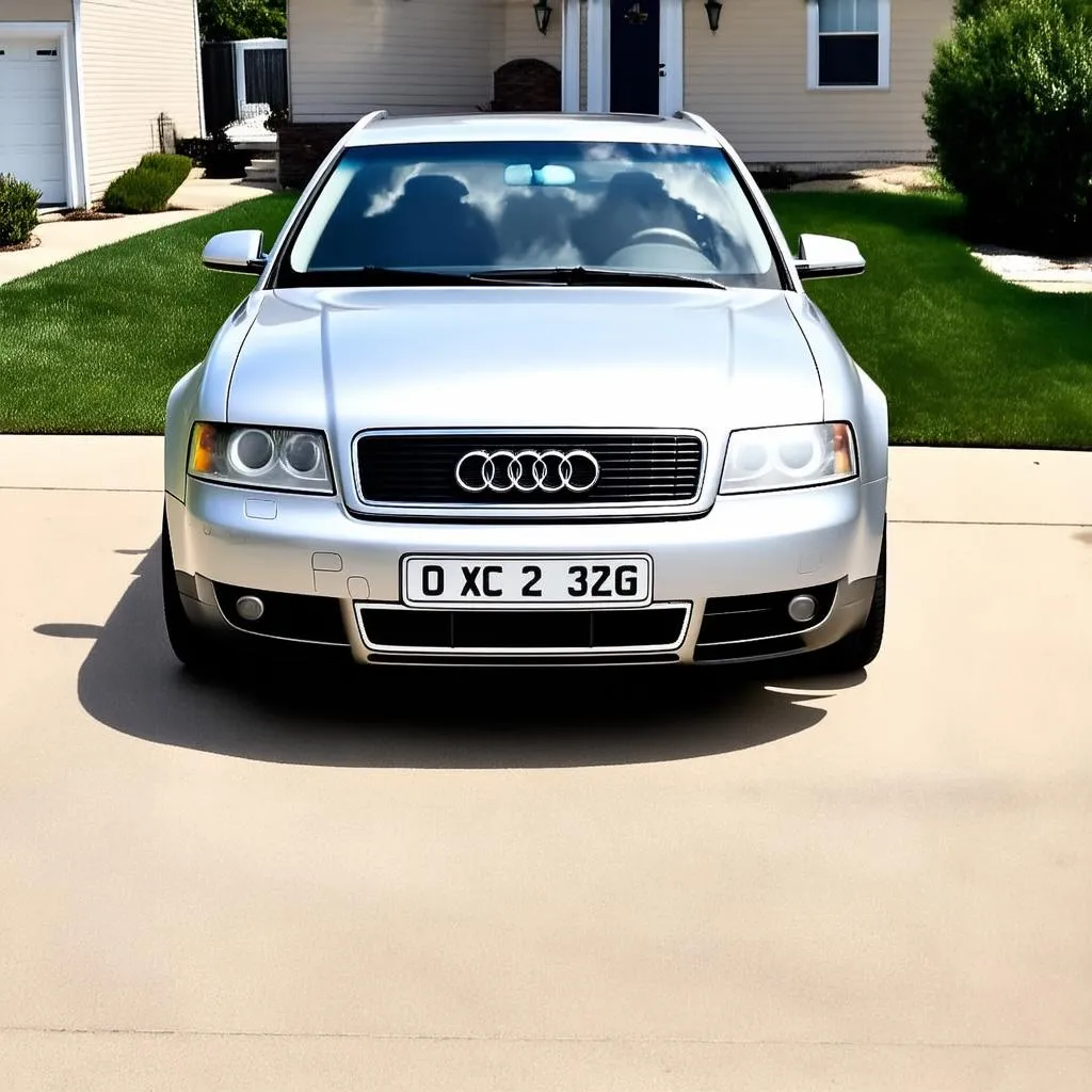 Vue de face d'une Audi A4 B5