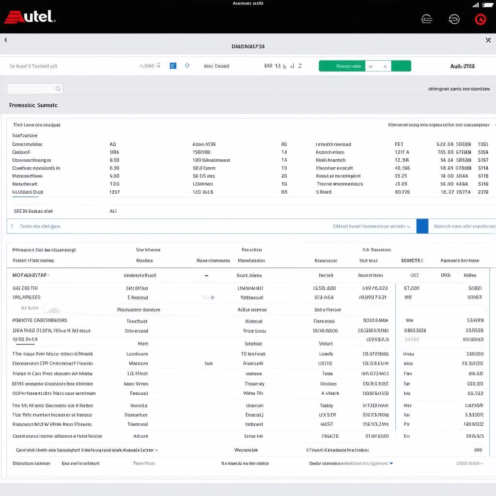 Autel Scanner Dashboard