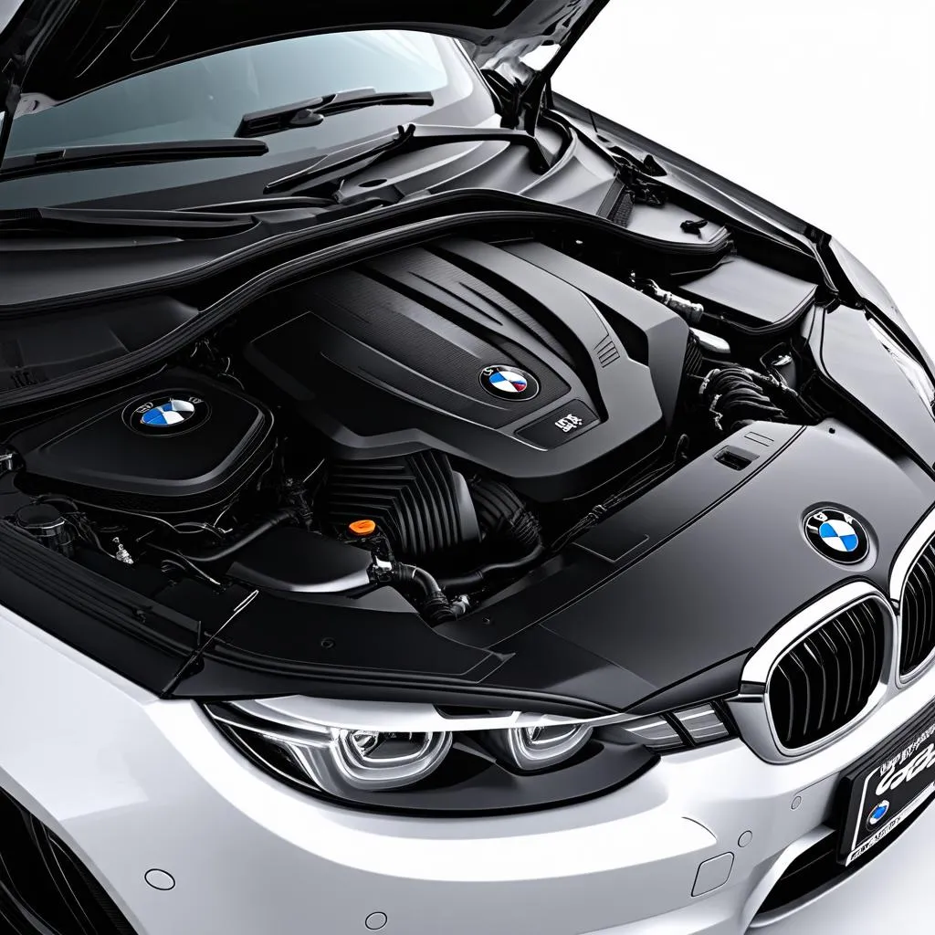 BMW 335i engine bay