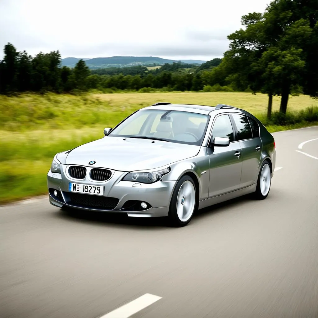 BMW E53 on the road