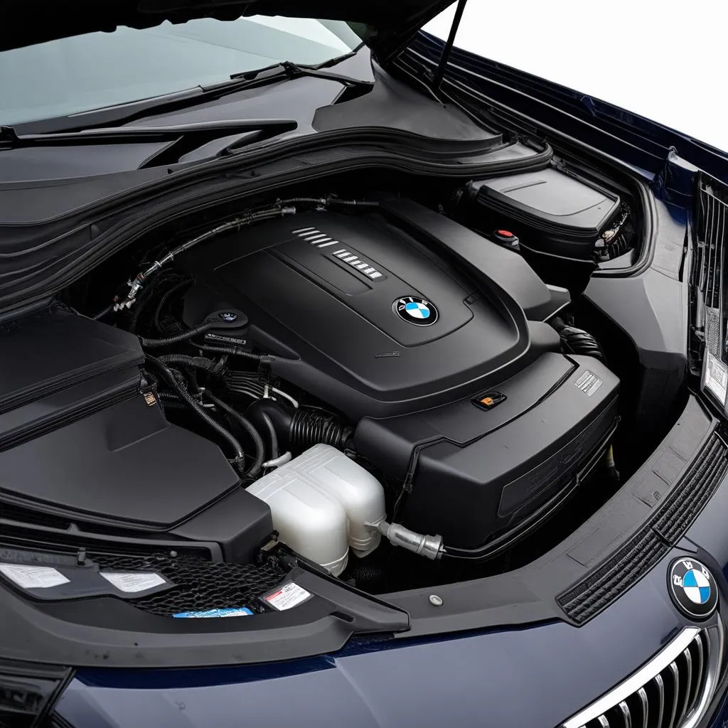 BMW E90 2007 engine bay