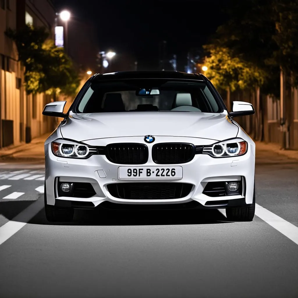 BMW E90 with LCI headlights