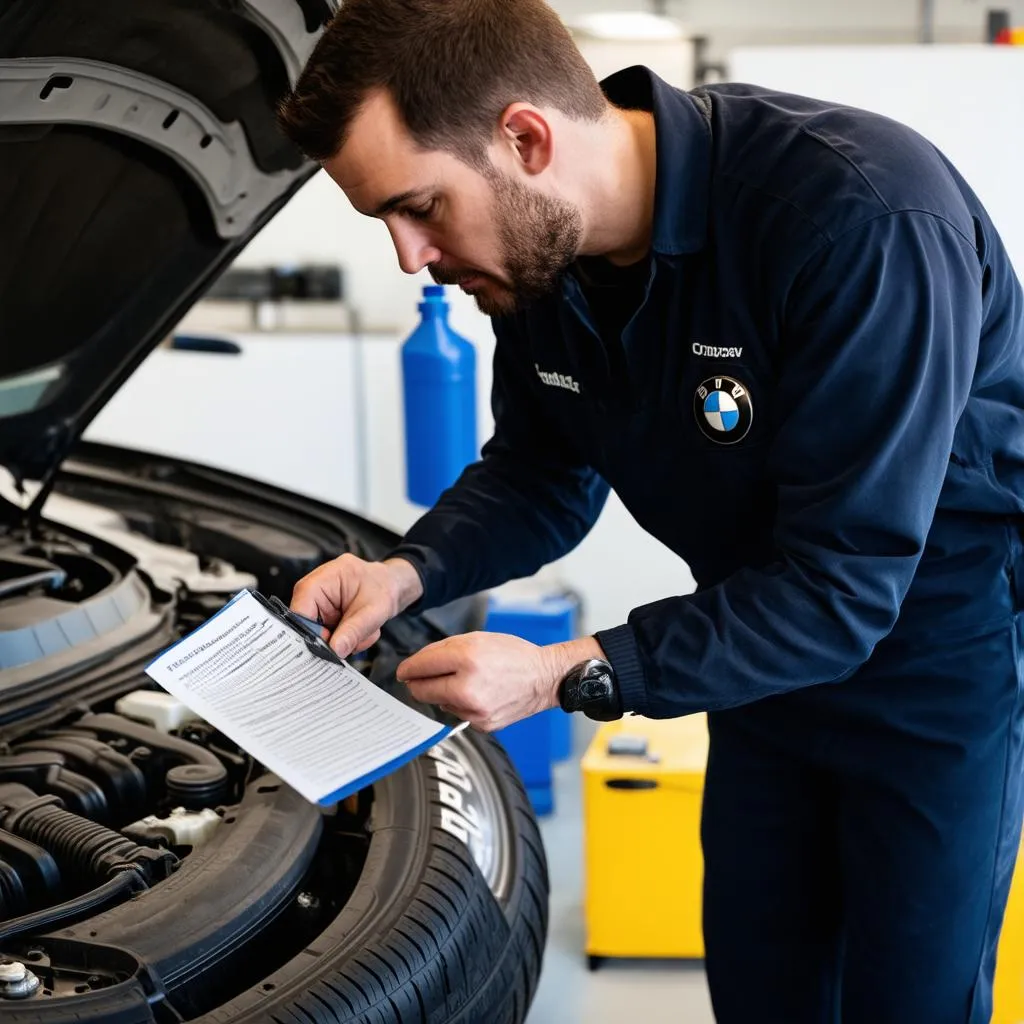 BMW maintenance checklist