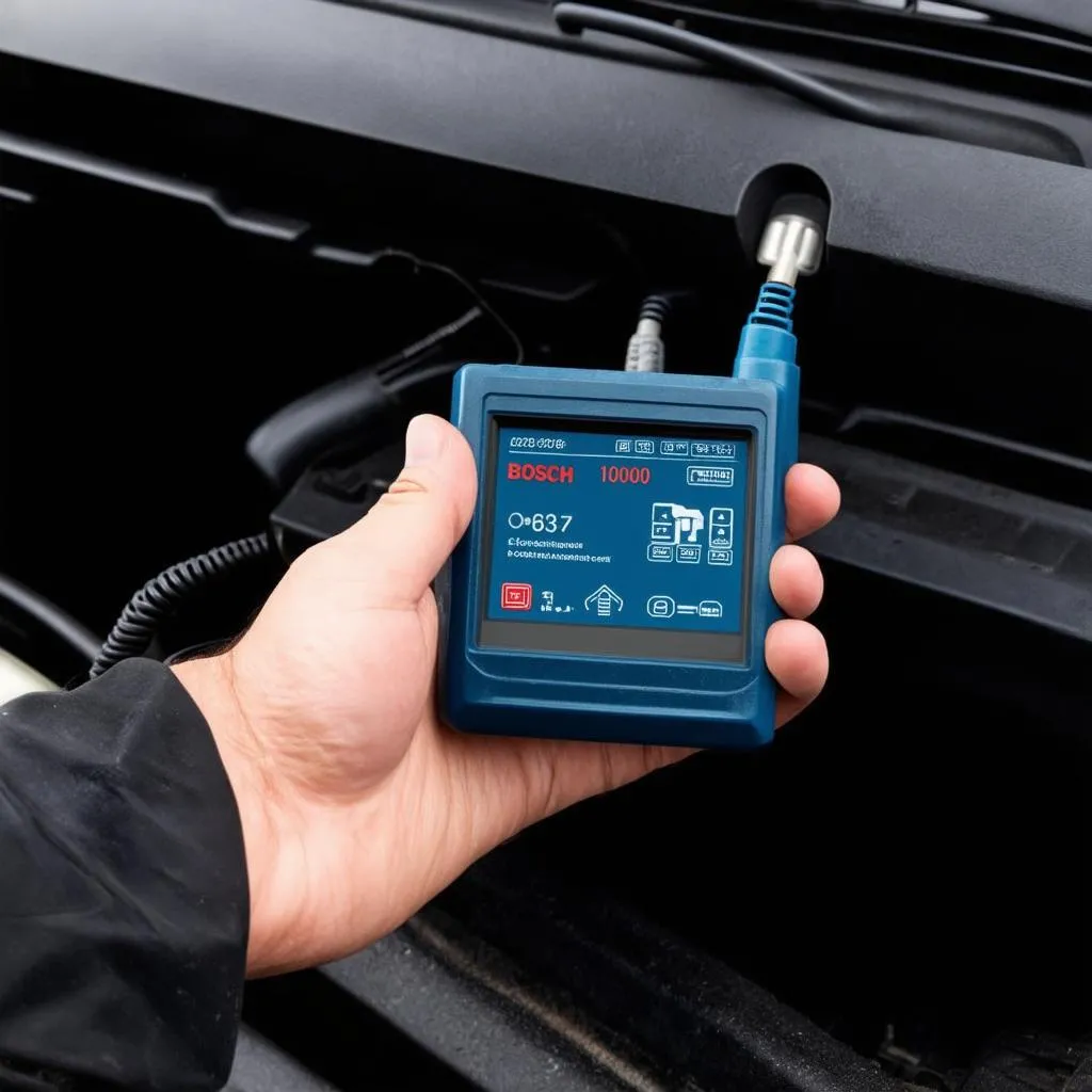 Bosch OBD 1000 connected to a car