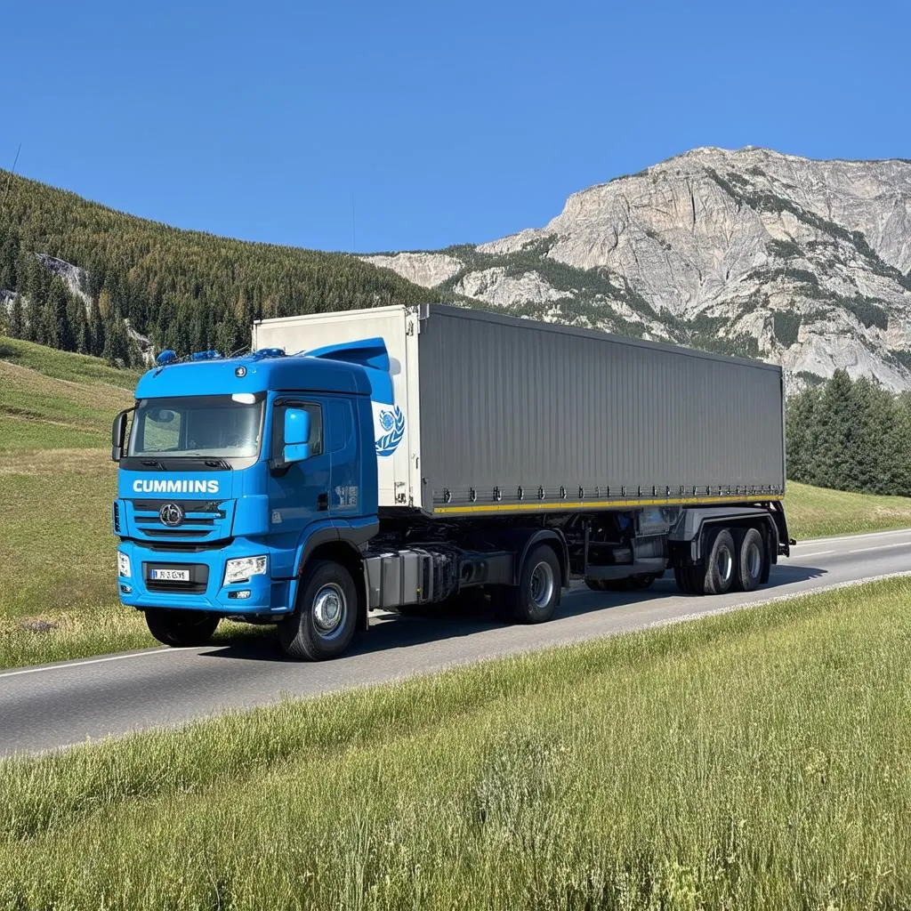 Camion sur Route de Montagne