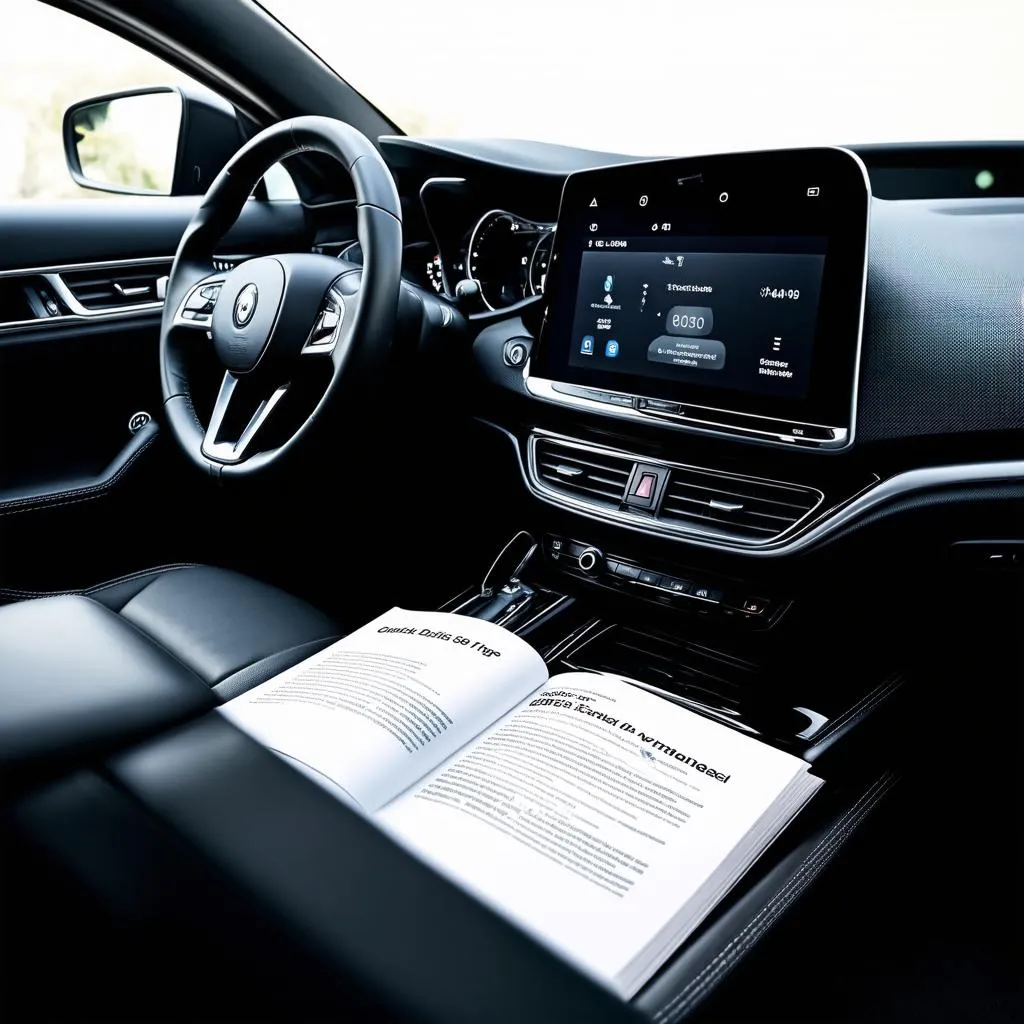 Car manual and car dashboard