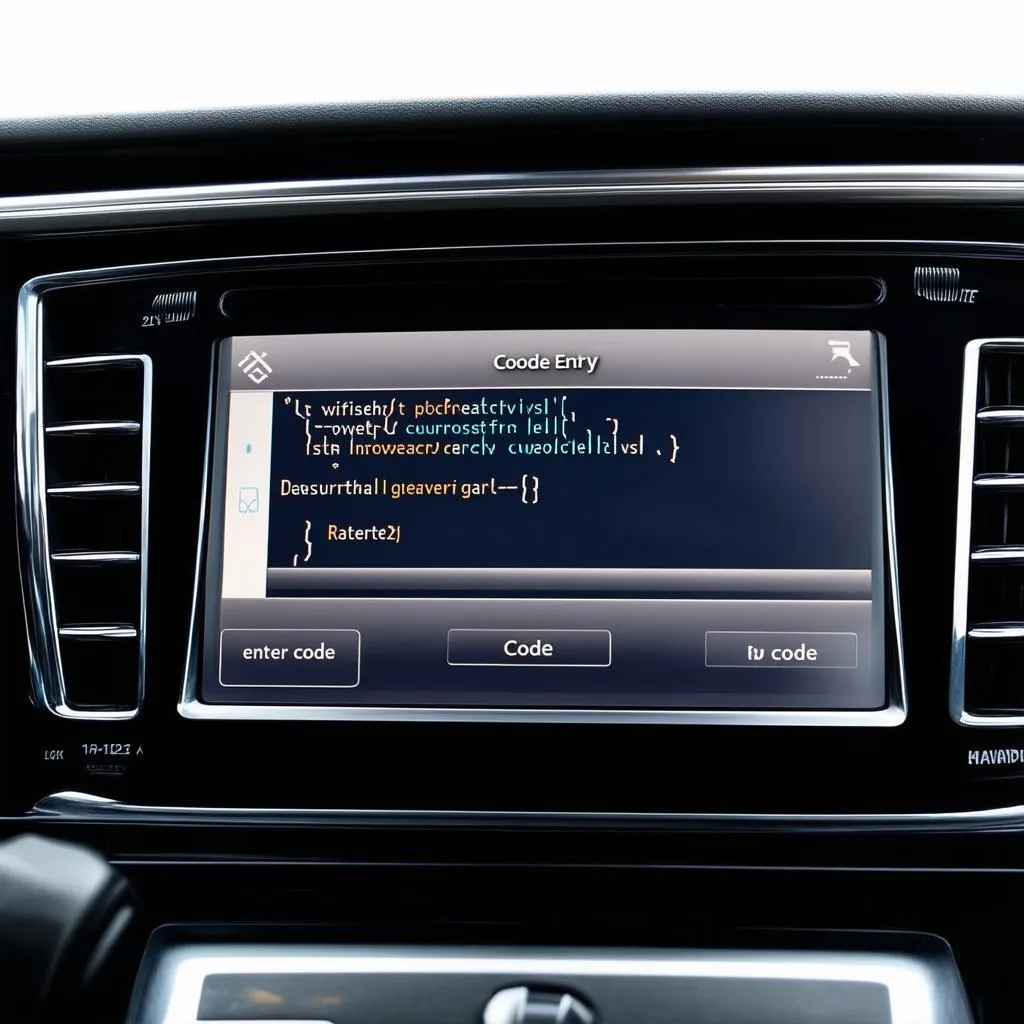 Car Radio Code Entry