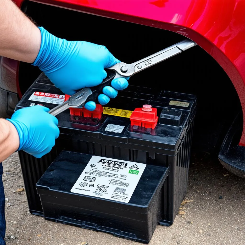 Remplacement de la batterie de voiture