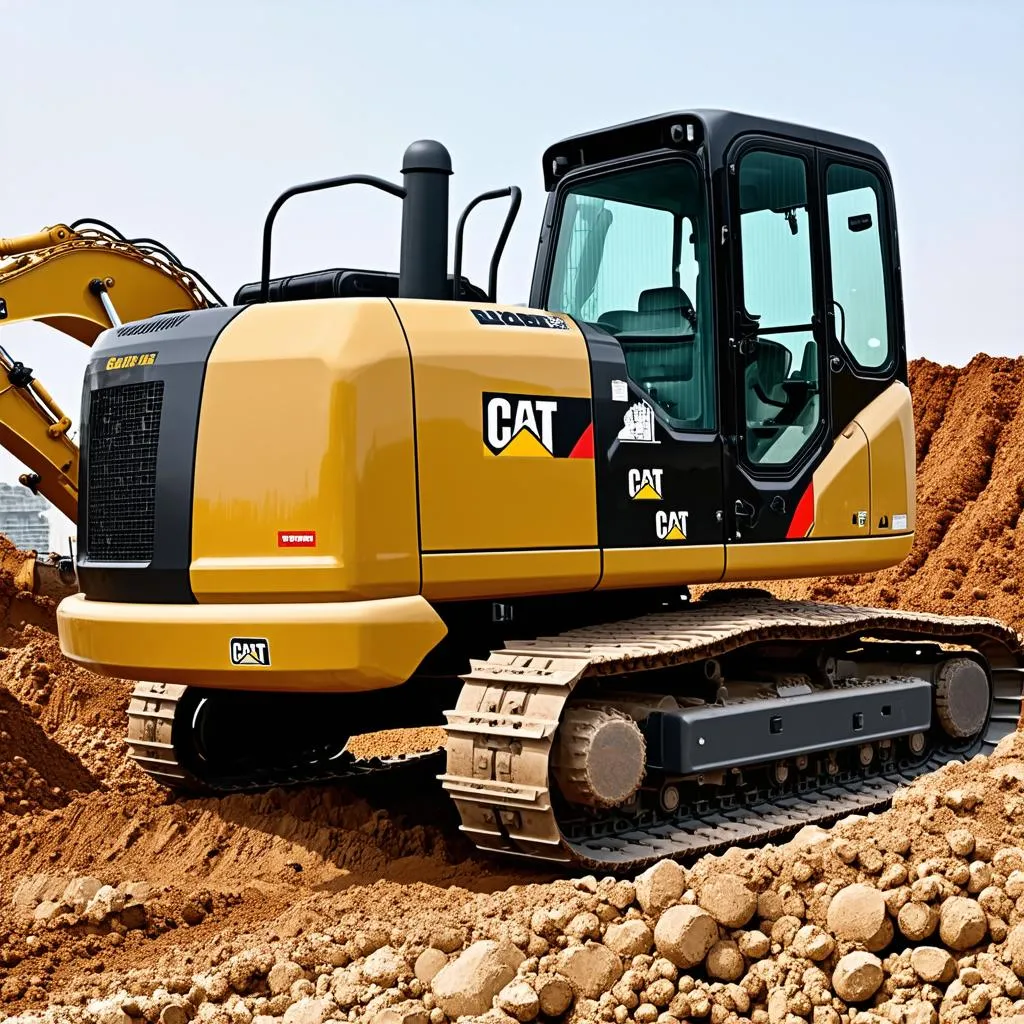 Moteur Caterpillar 2WS dans une excavatrice