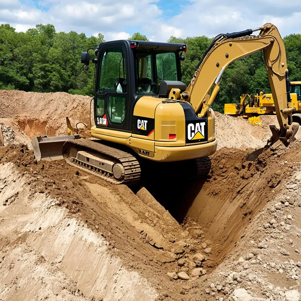 Caterpillar 336F Excavating