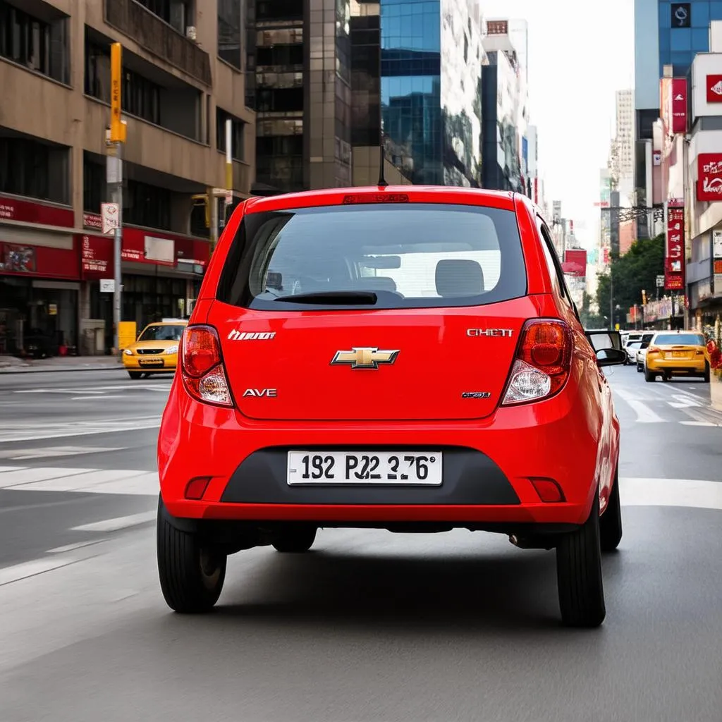 Chevrolet Aveo 2013 in the city