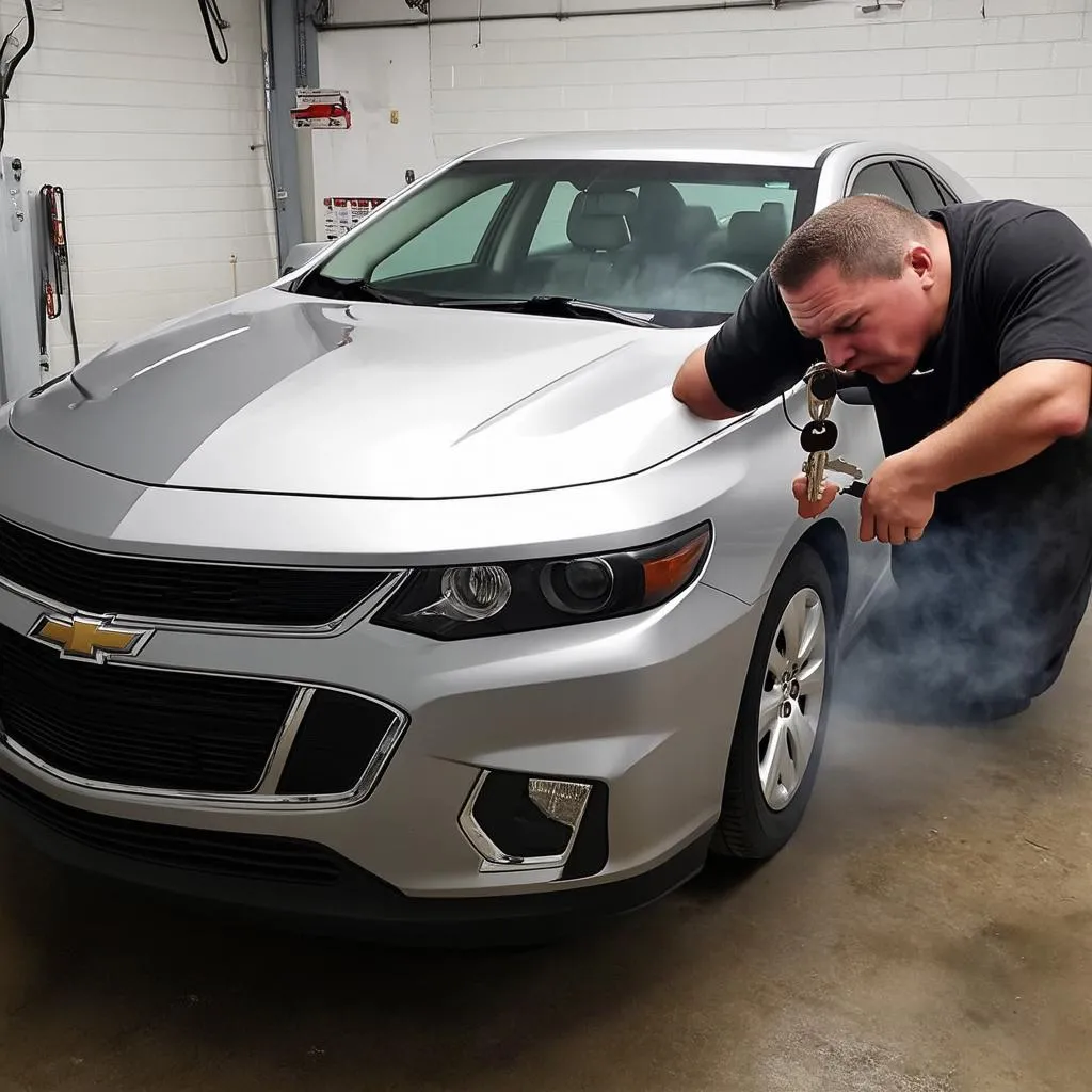 Clé coincée dans une Chevrolet Malibu