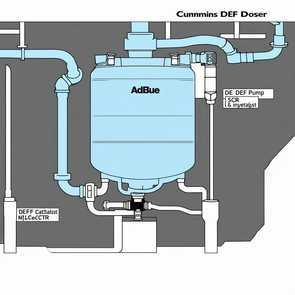 Diagramme du Cummins DEF Doser