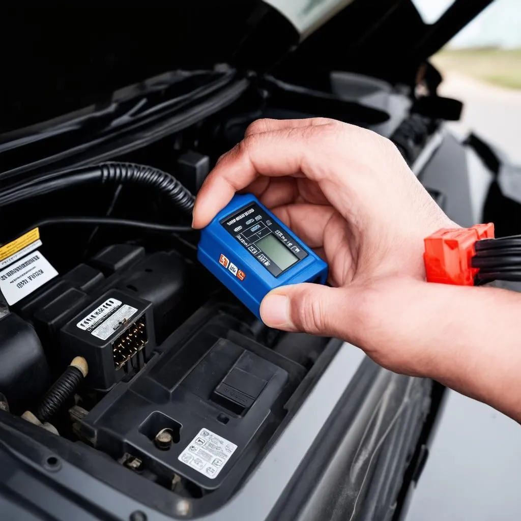 Connecting a diagnostic tool to a car