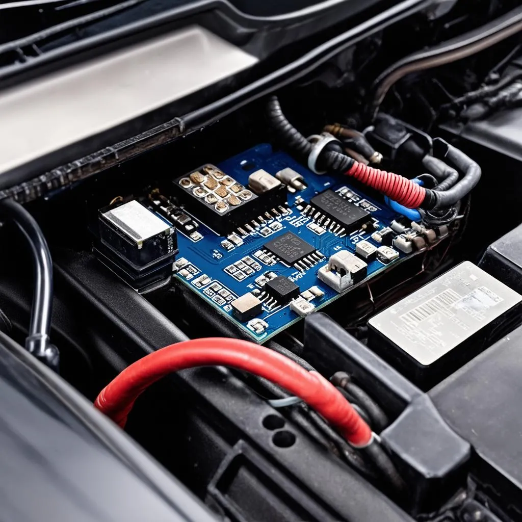 Circuit électronique d'une voiture