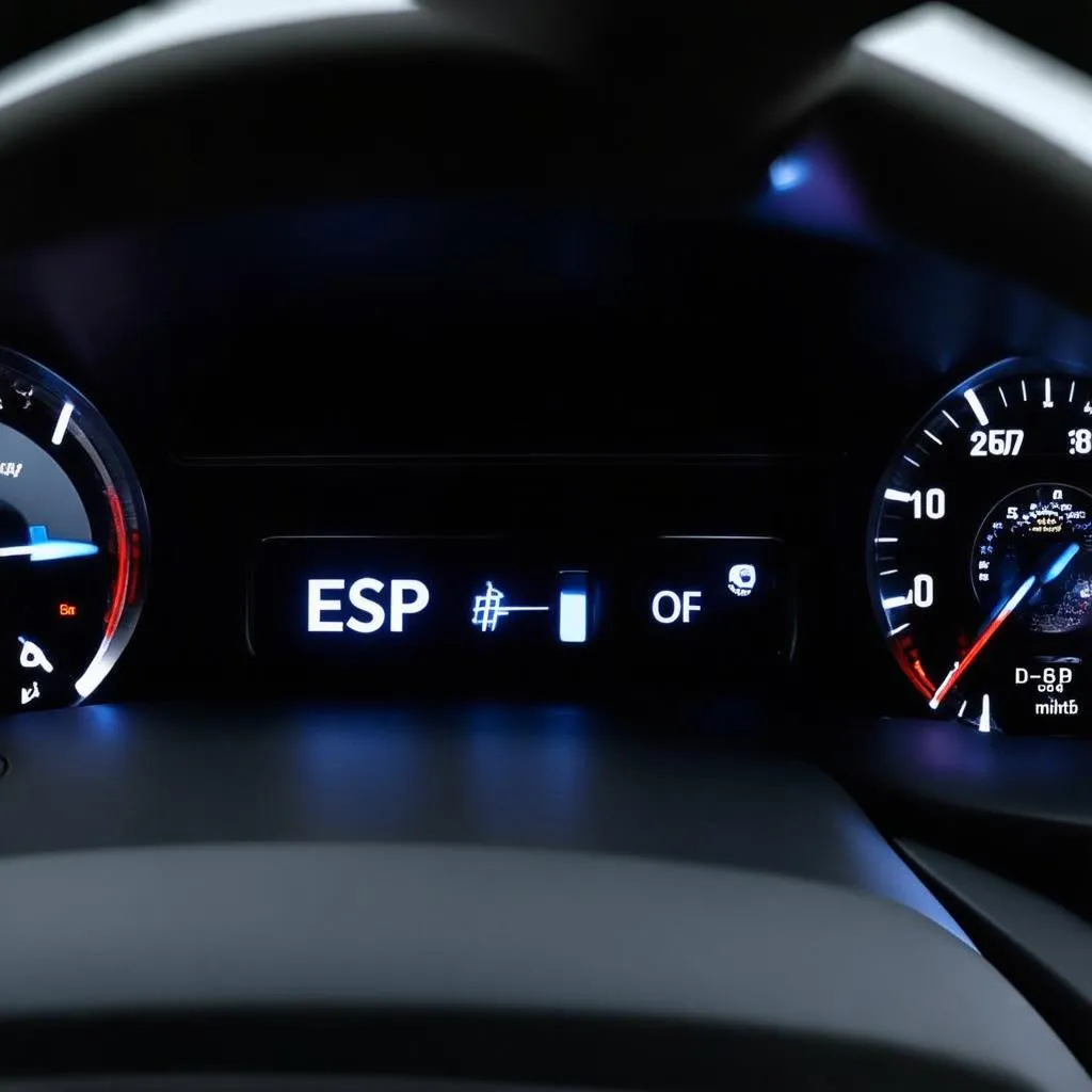 Dashboard with ESP OFF button