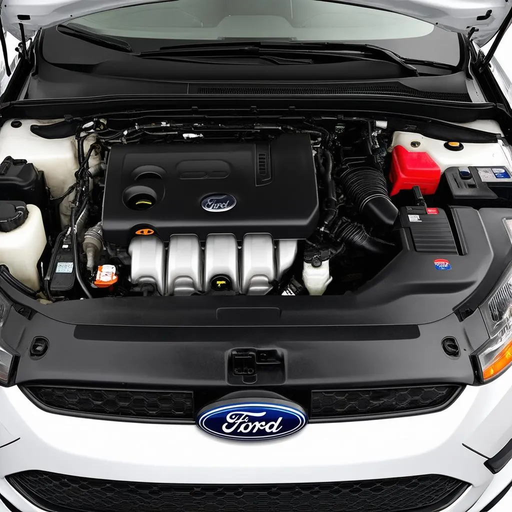 Ford Focus engine bay