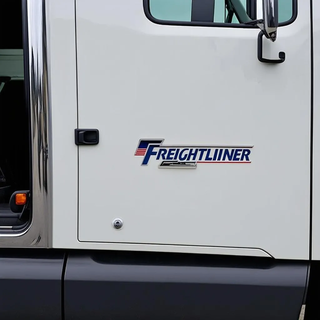 Emplacement du numéro VIN sur un camion Freightliner