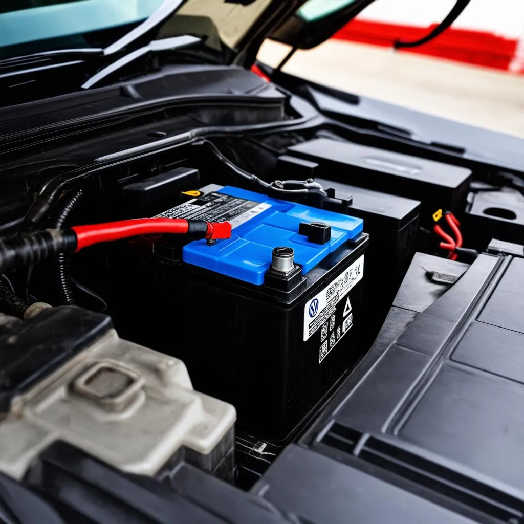 Batterie débranchée d'une GTI