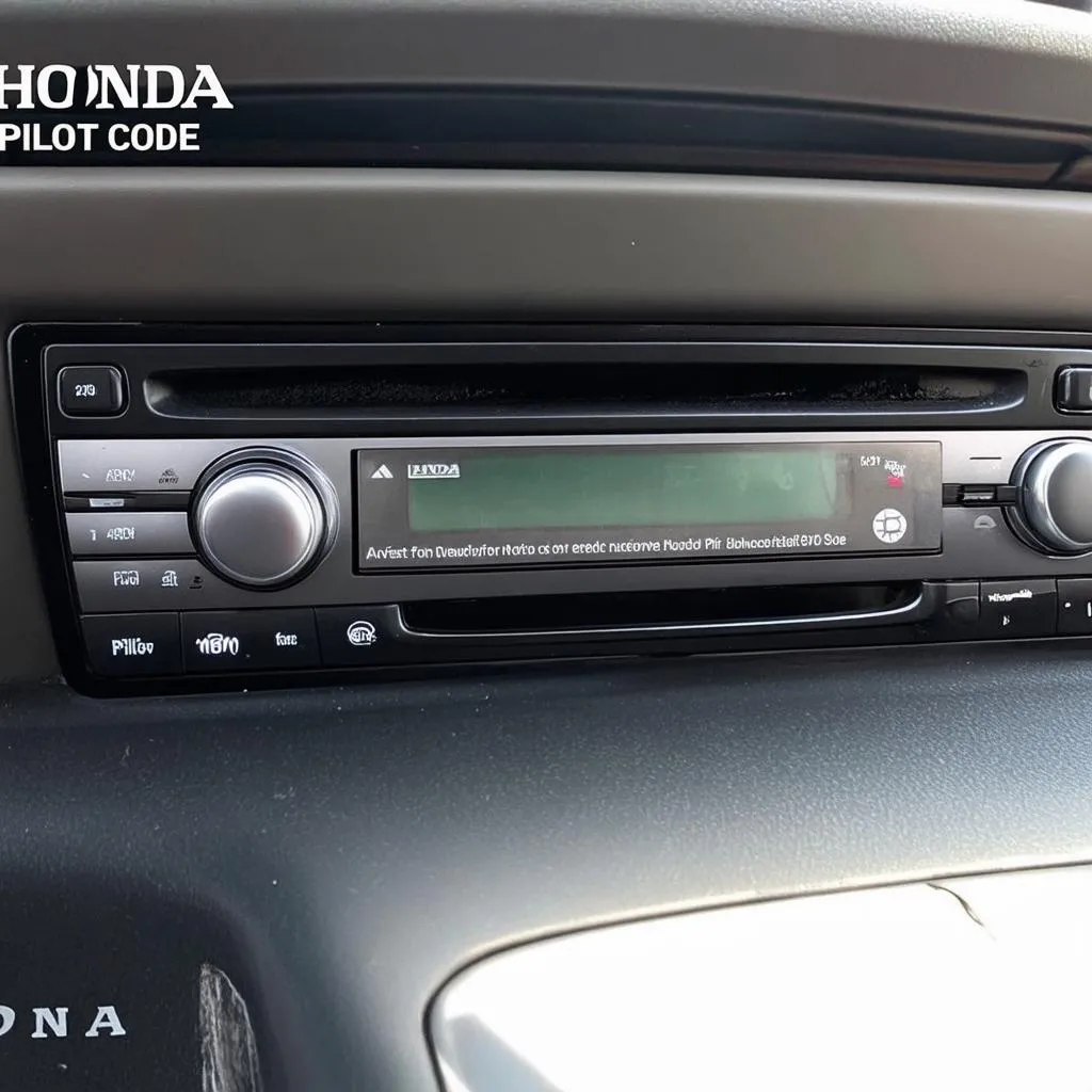 Code autoradio Honda Pilot