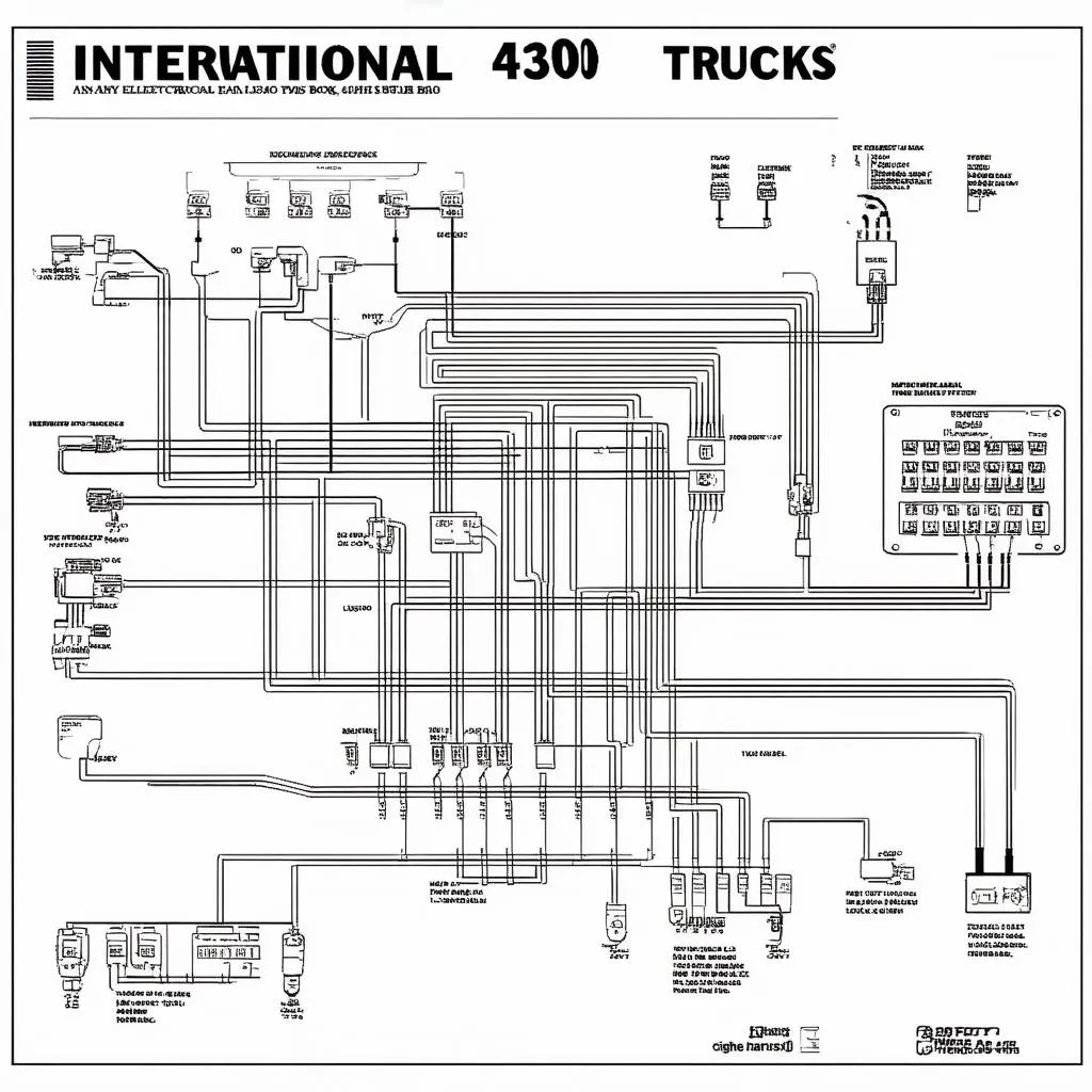 Schéma électrique International 4300