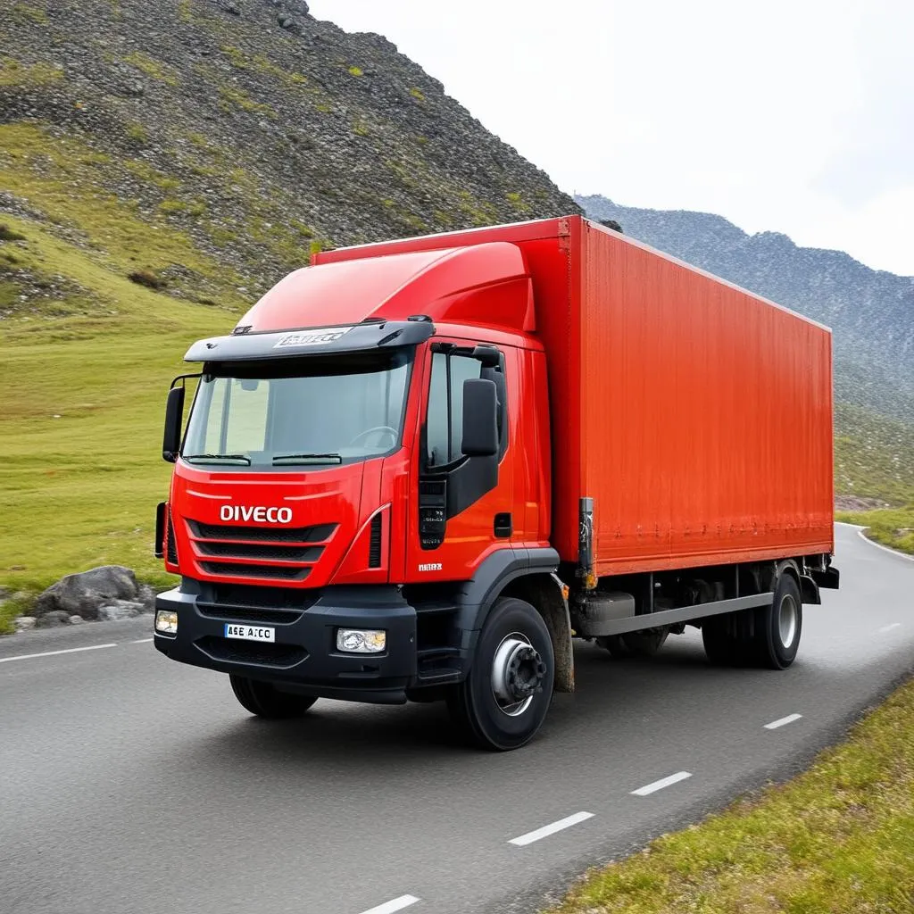 Iveco 2023 on mountain road