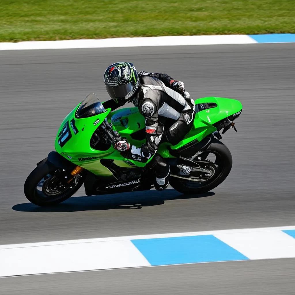 Kawasaki Ninja ZX-25R on track