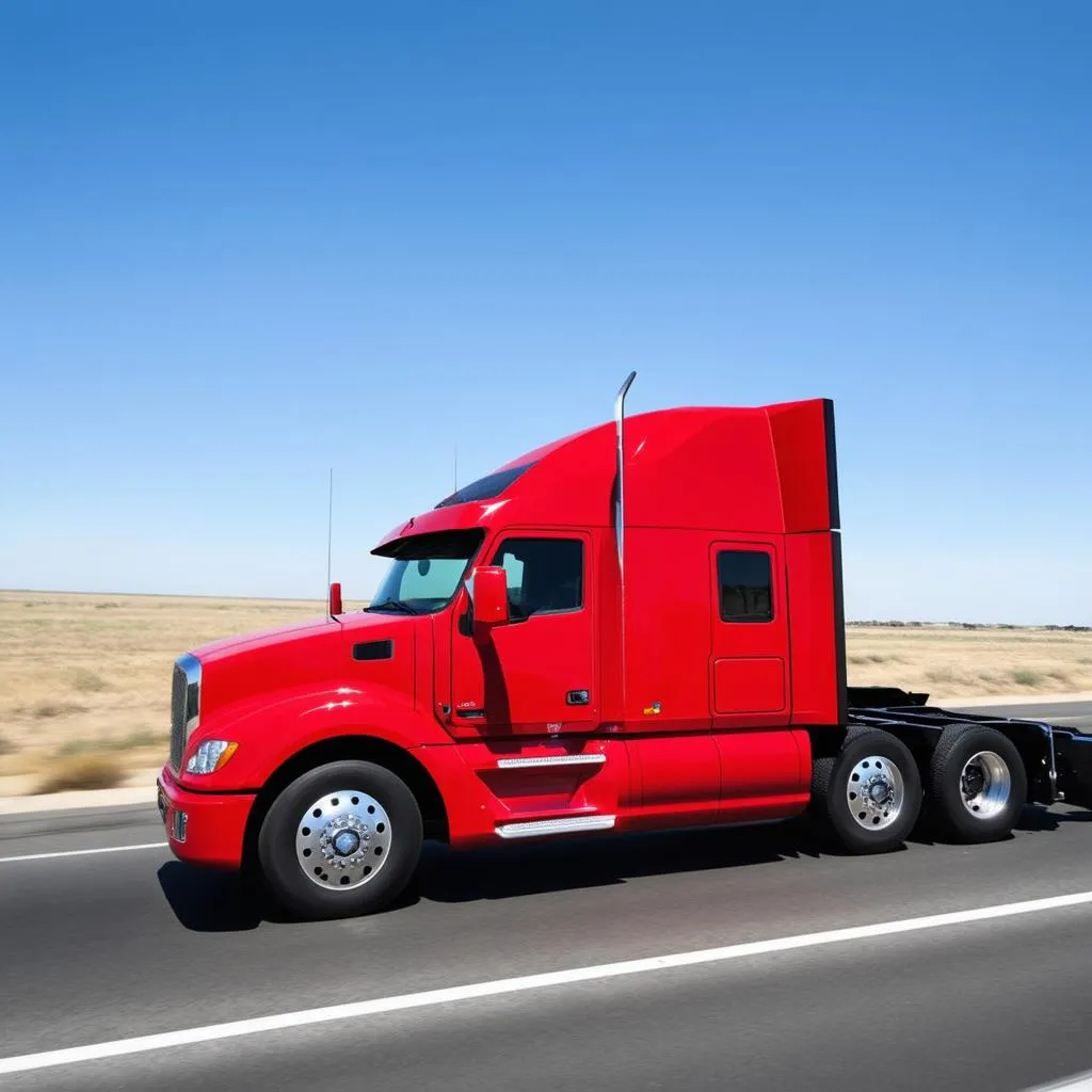 Kenworth T600 on the highway