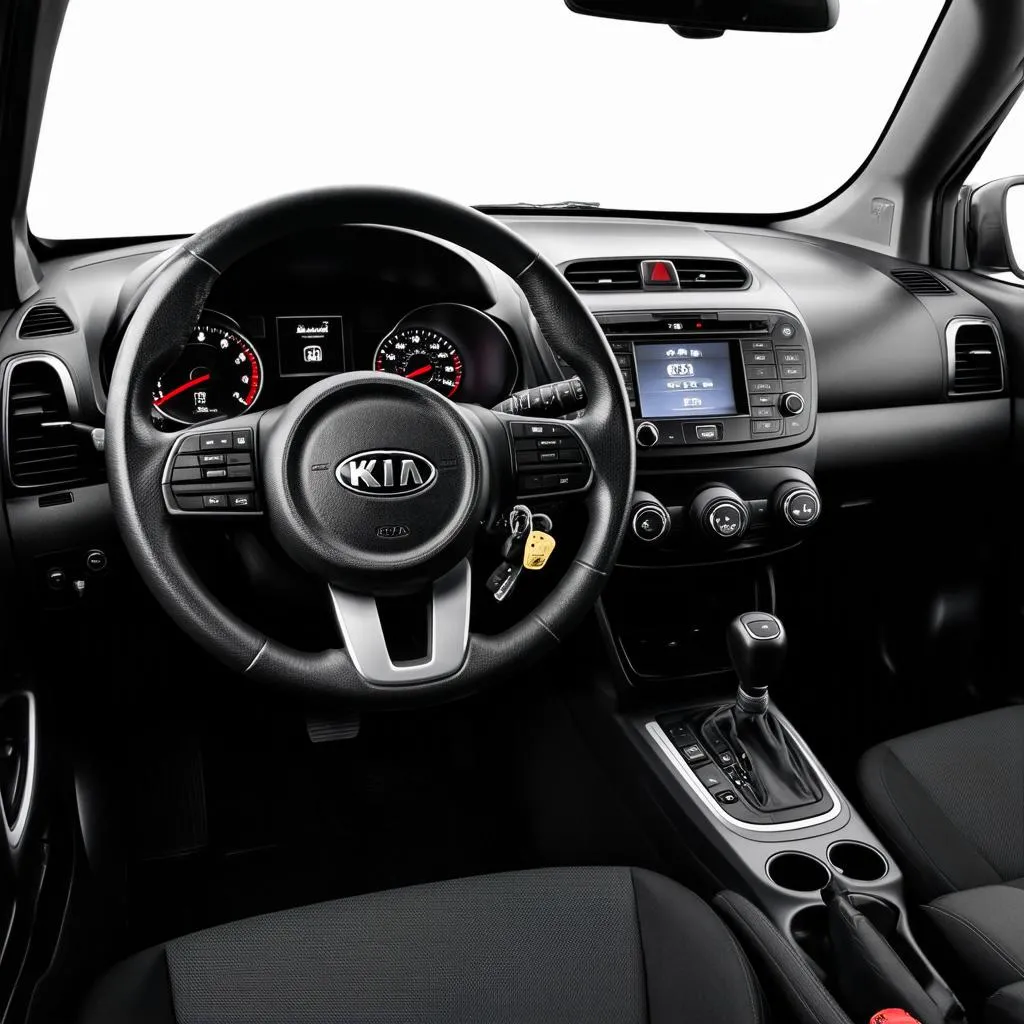 Intérieur d'une Kia Soul