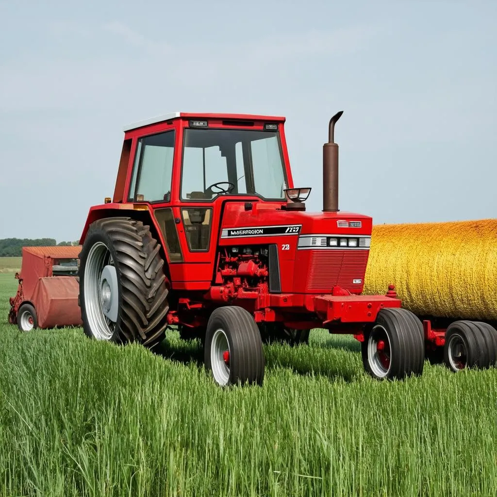 Massey Ferguson 275 en plein champ