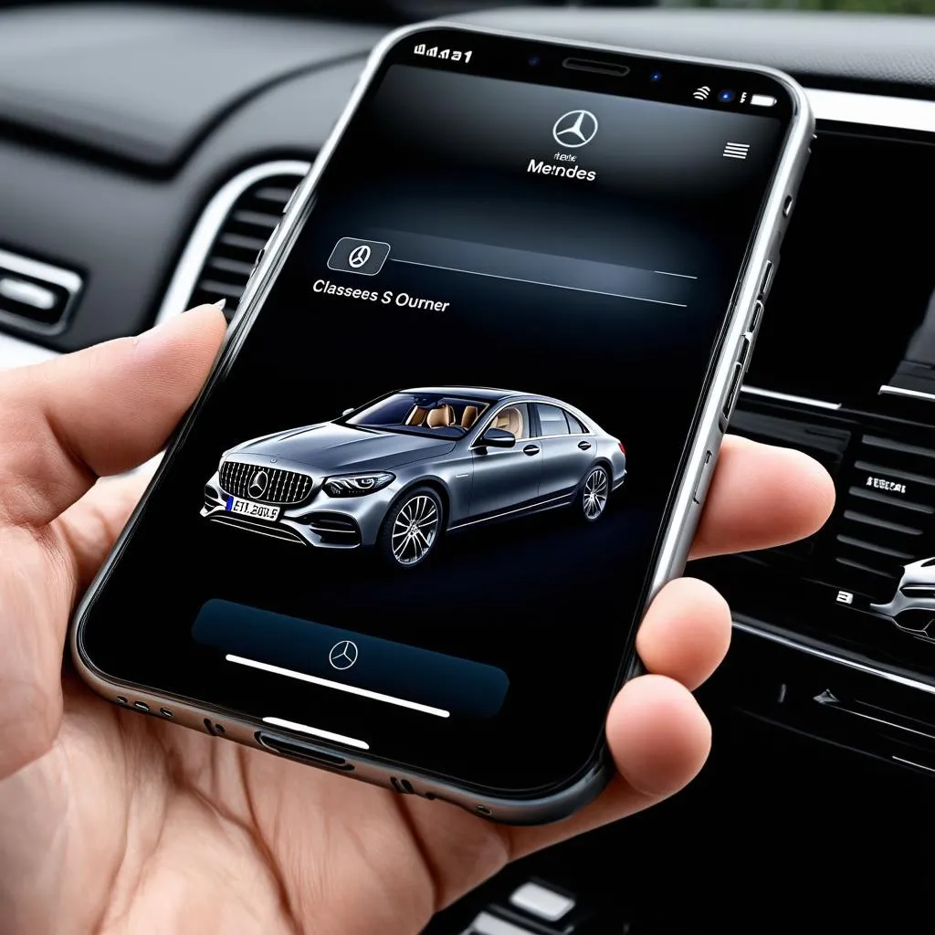 Application de clé de voiture Mercedes