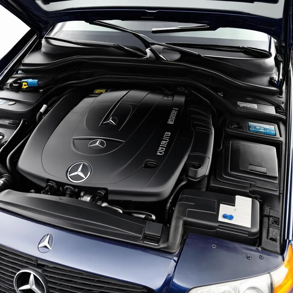 Mercedes W202 engine bay