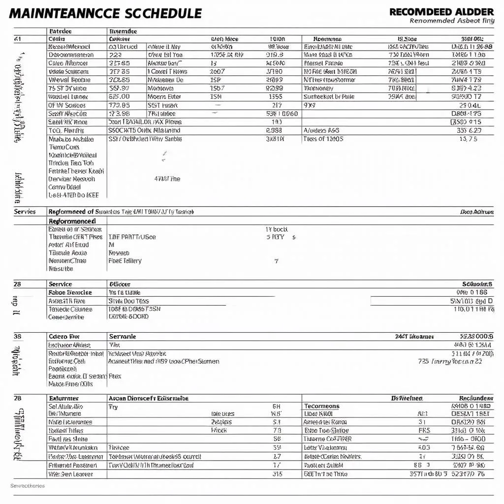 Mitsubishi Outlander Maintenance Schedule