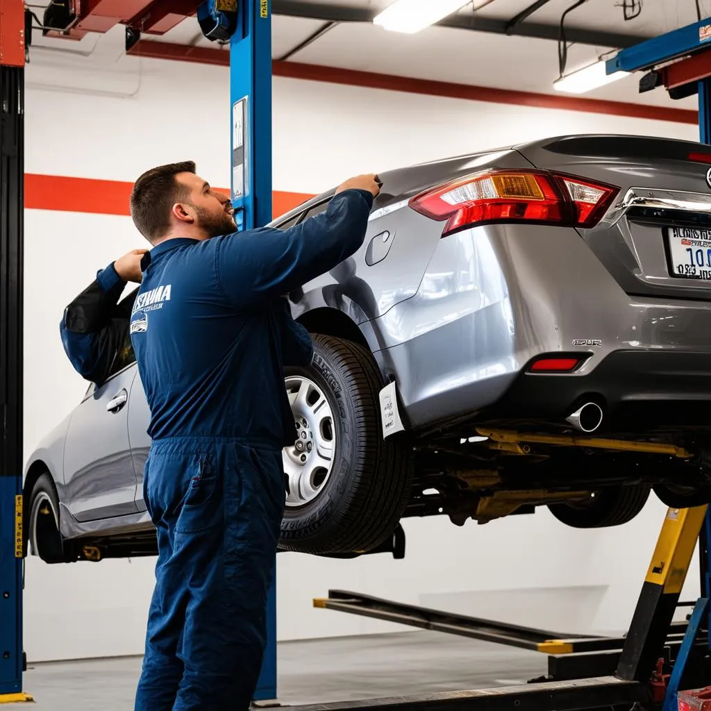 Remplacement d'un pneu sur une Nissan Altima