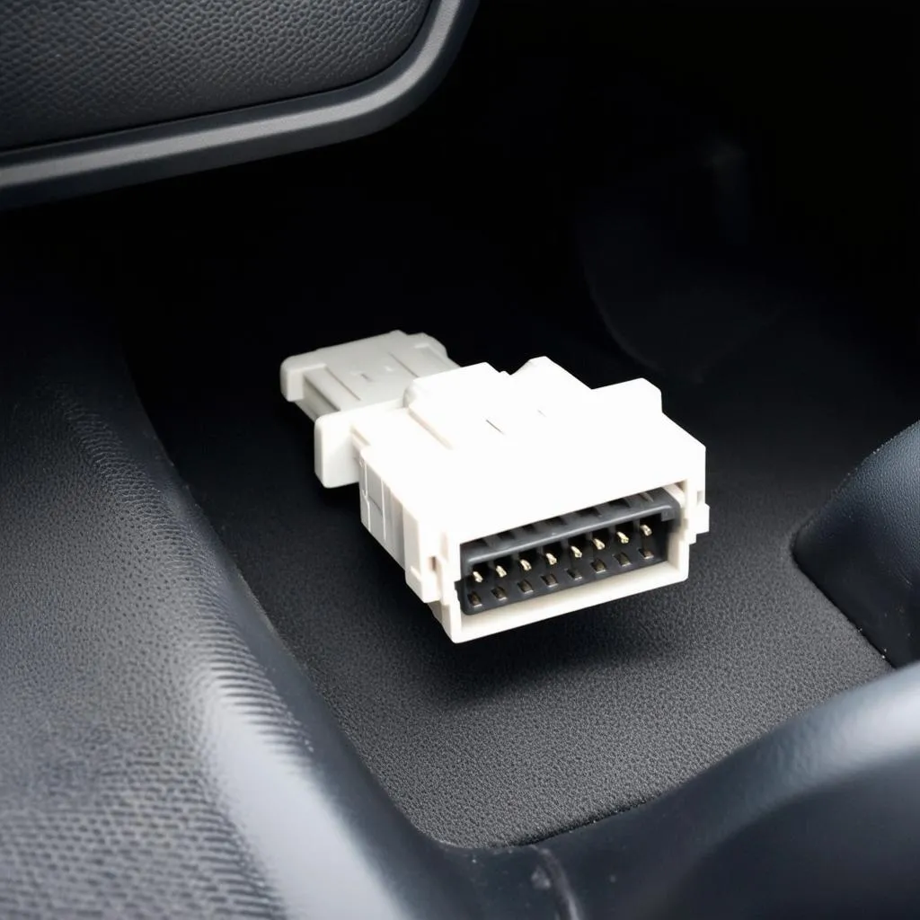 Connecteur OBD sur une Ford F-150