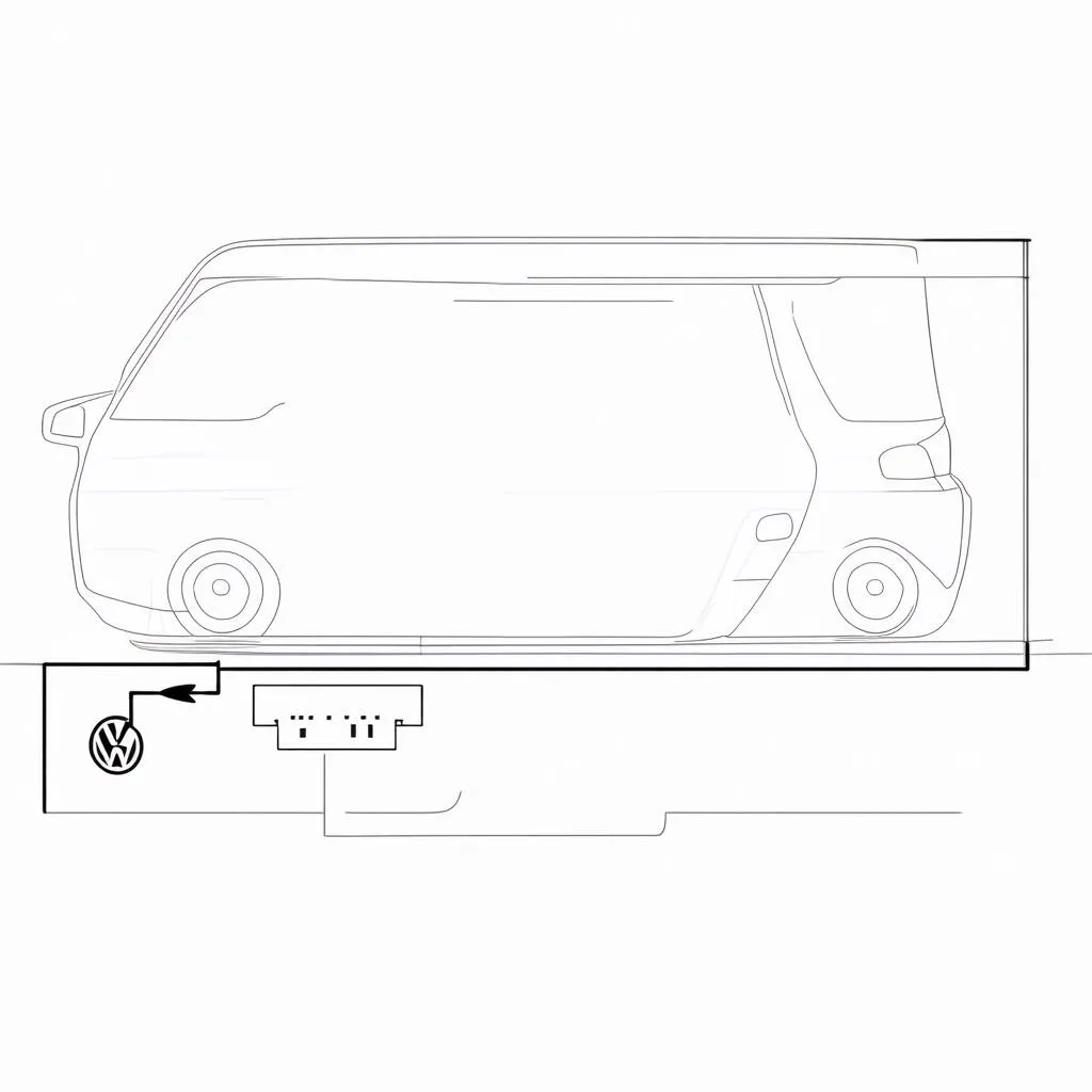 Diagramme de l'emplacement du connecteur OBD