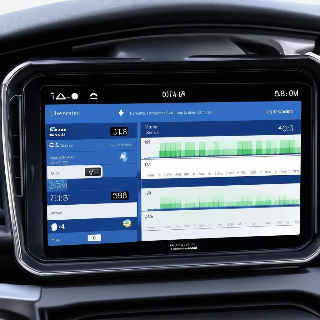 Données du tableau de bord d'un outil de numérisation combiné OBD