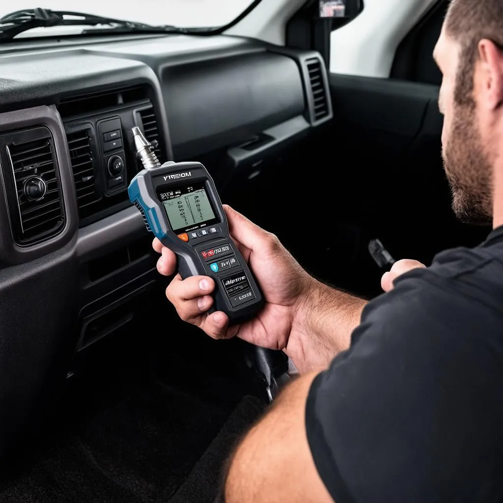 Scanner OBD2 branché sur un RAM 1500