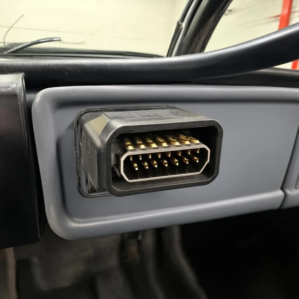 Old car OBD port