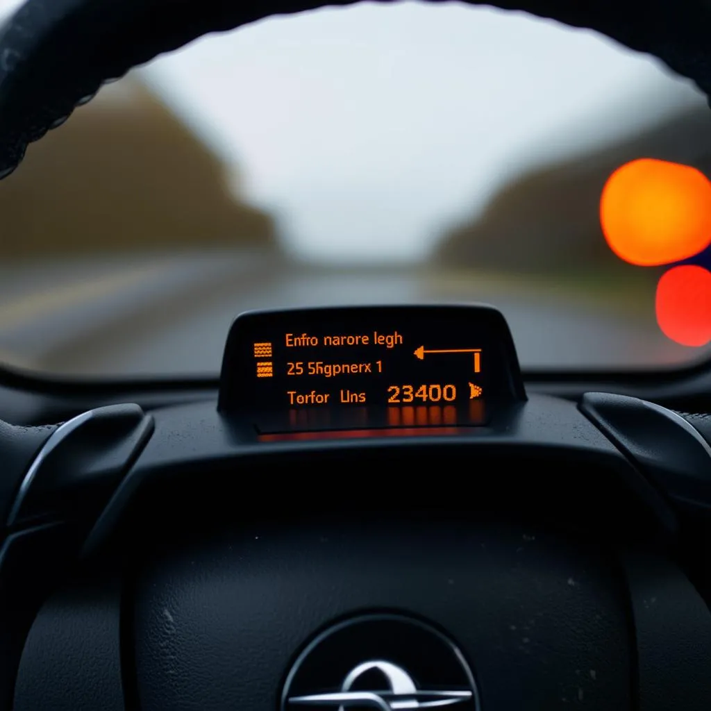 Opel Astra Dashboard