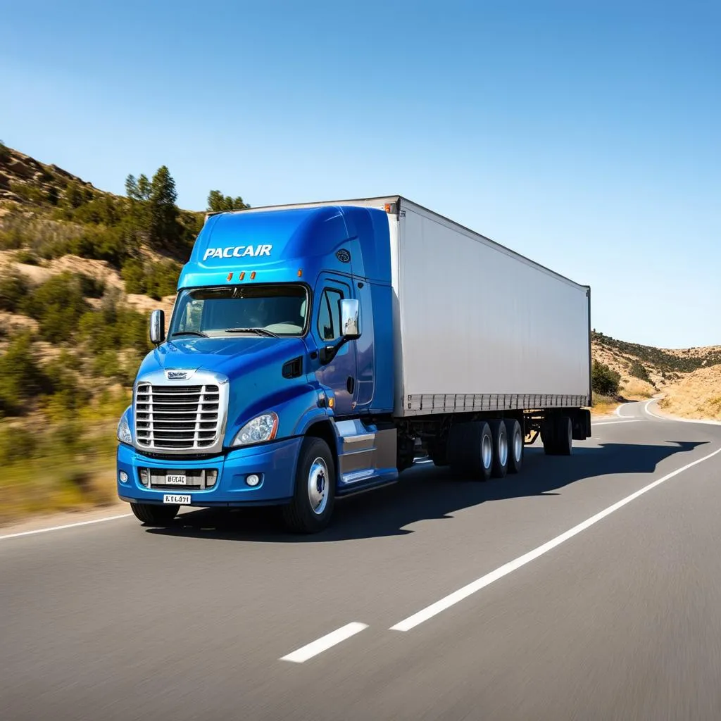 Un camion Paccar sur la route